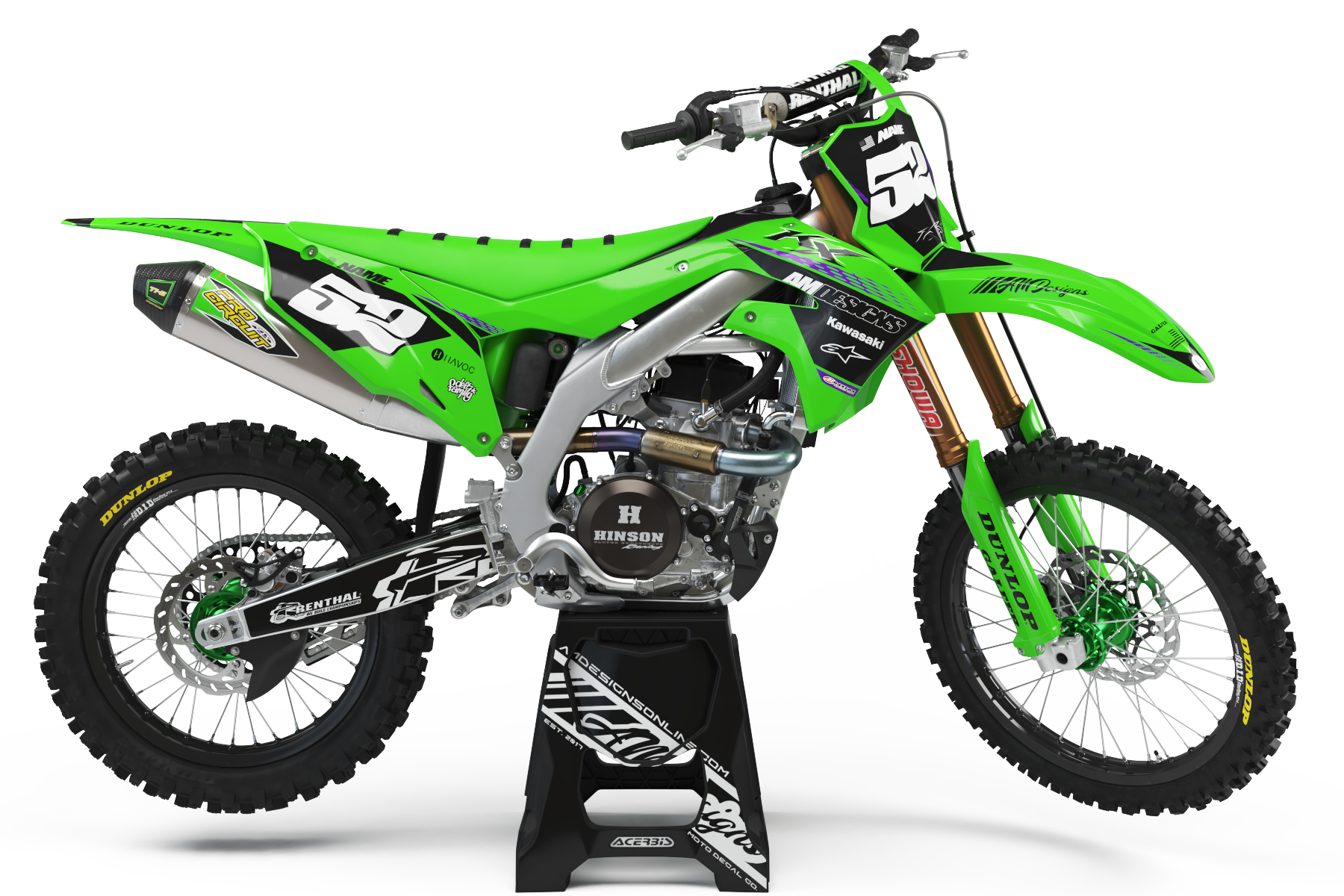 Ami K様 KAWASAKI - KX Factory Series Graphics Kit | AMDesigns Online